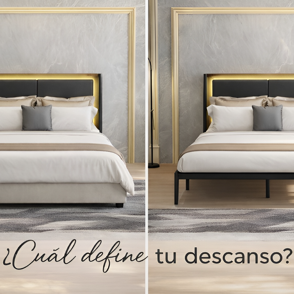 Bases de cama tapizadas vs metálicas: diferencias clave, ventajas reales y cómo elegir la mejor opción