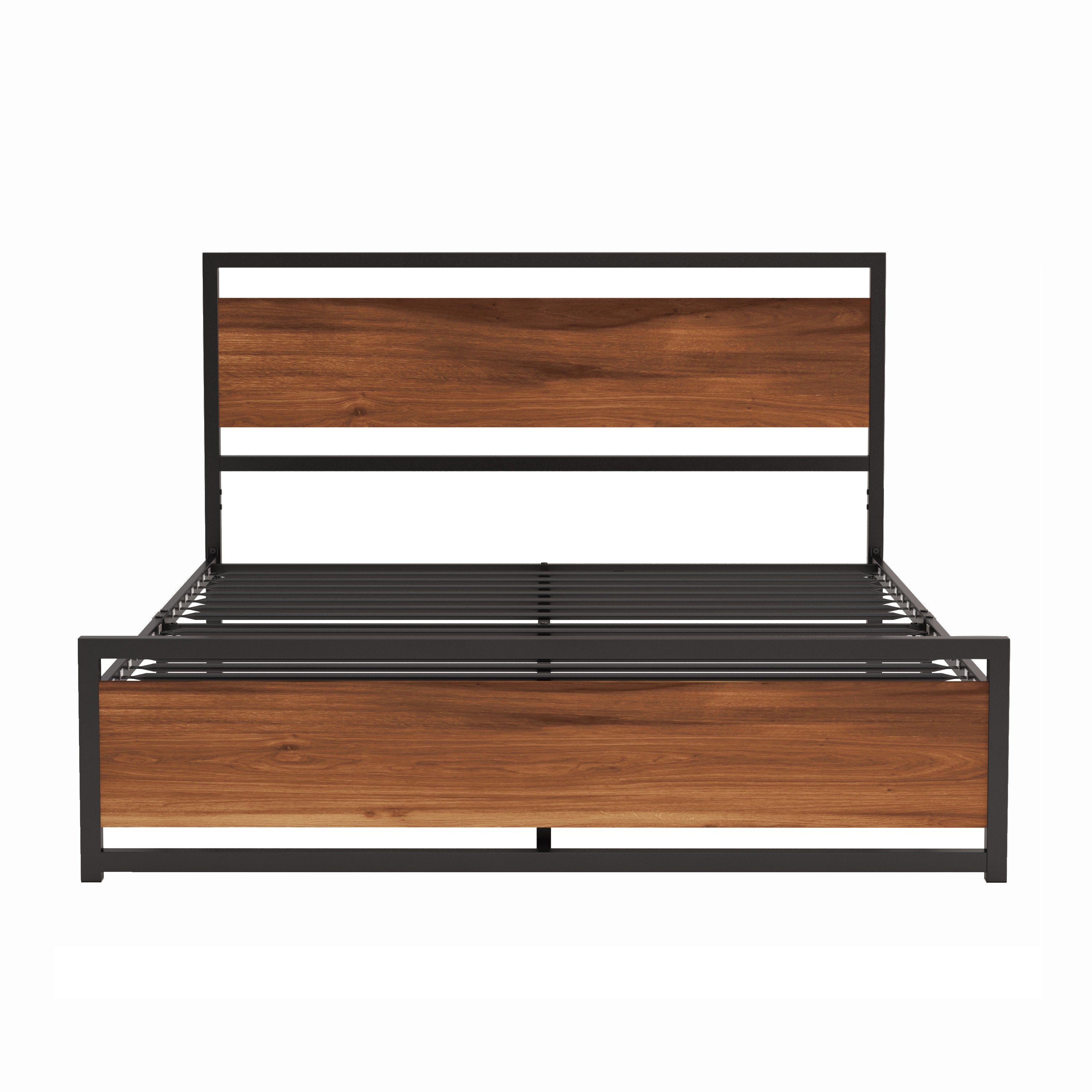 Cama Queen con Marco Metálico | Diseño Elegante y Duradero