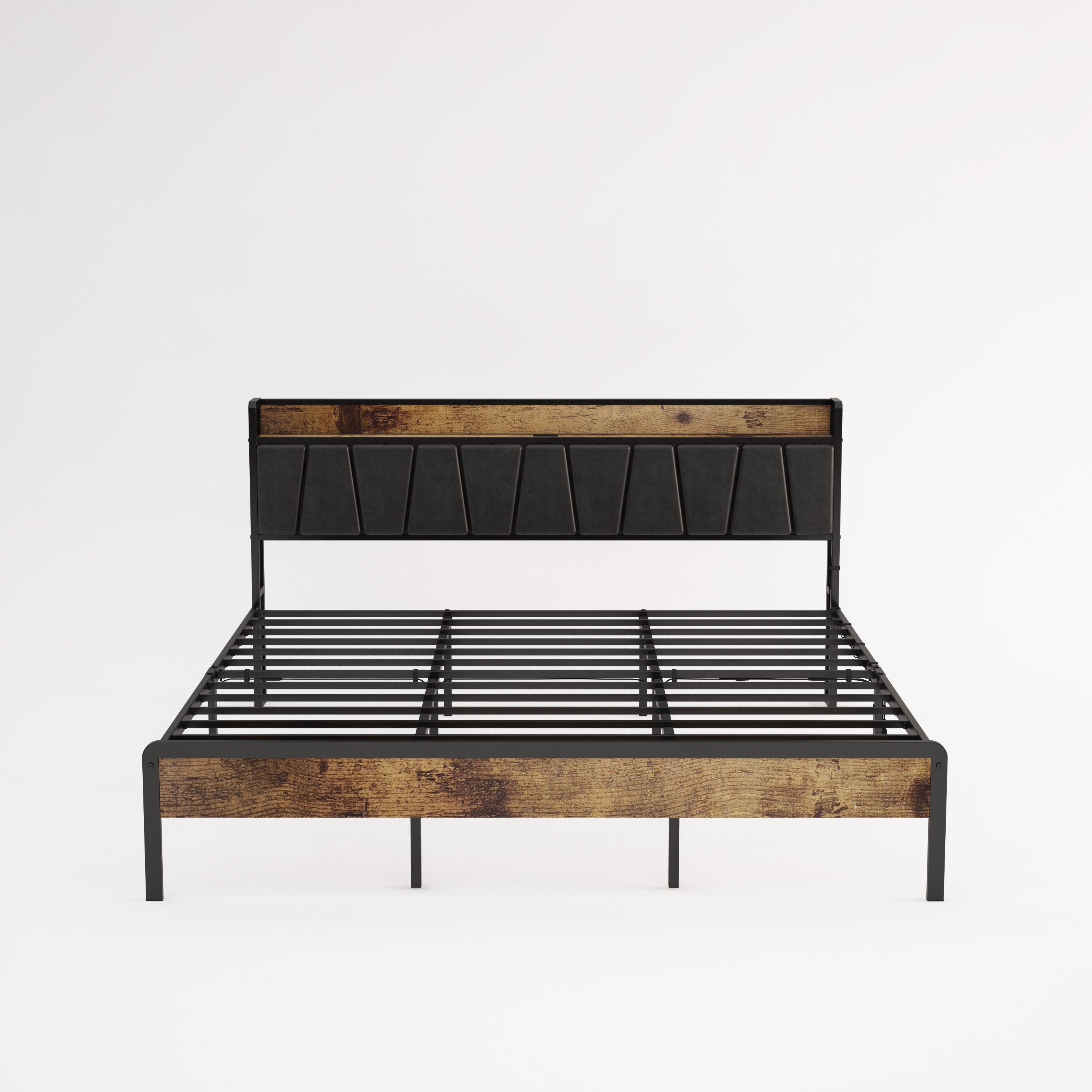 Cama King con Marco Metálico | Estructura de MDF